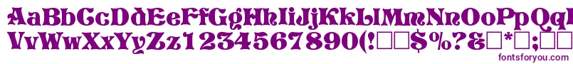 VivianRegular-Schriftart – Violette Schriften auf weißem Hintergrund