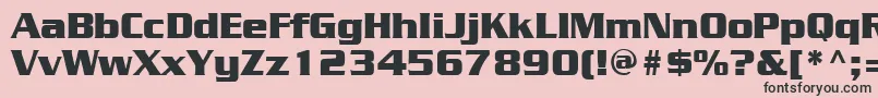 JuliusblackRegular Font – Black Fonts on Pink Background