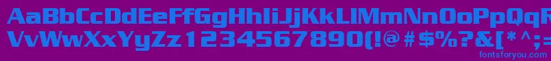 JuliusblackRegular Font – Blue Fonts on Purple Background