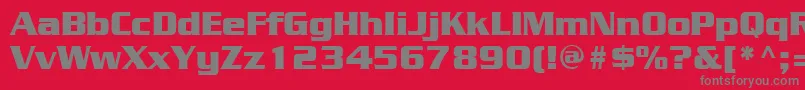 JuliusblackRegular Font – Gray Fonts on Red Background