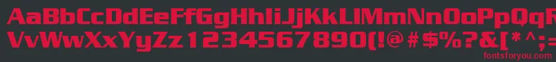 JuliusblackRegular Font – Red Fonts on Black Background
