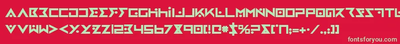 IronCobraBold Font – Green Fonts on Red Background