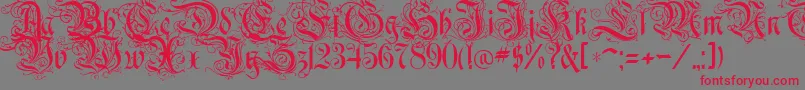 fuente RothenburgDecorative – Fuentes Rojas Sobre Fondo Gris