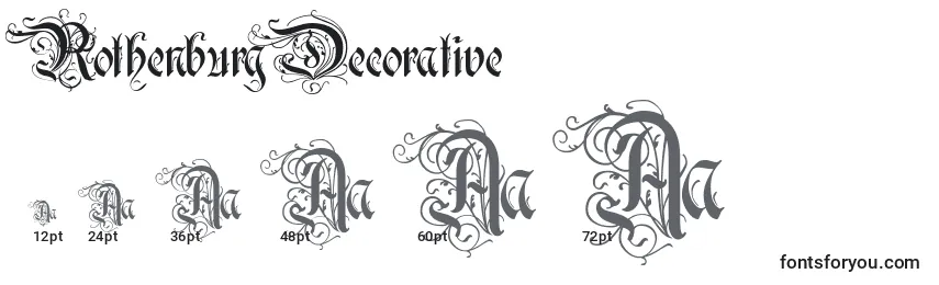 RothenburgDecorative Font Sizes