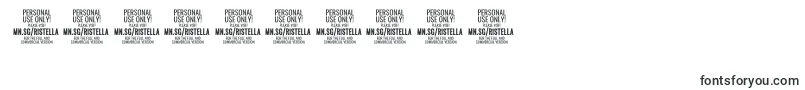 RistellaPersonalUseOnly-fontti – Fontit numeroille ja luvuille