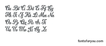 Schriftart RistellaPersonalUseOnly