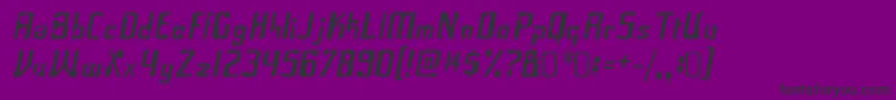 FrakRegular-fontti – mustat fontit violetilla taustalla