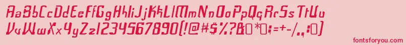 FrakRegular-Schriftart – Rote Schriften auf rosa Hintergrund