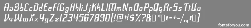 フォントFrakRegular – 灰色の背景に白い文字