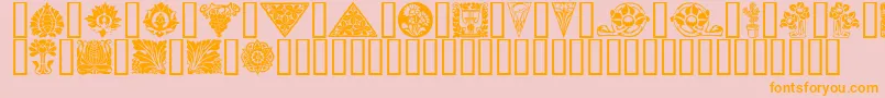 Ornamenter Font – Orange Fonts on Pink Background