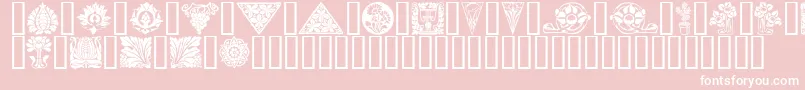 Ornamenter Font – White Fonts on Pink Background