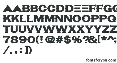 Hassified font – big Fonts