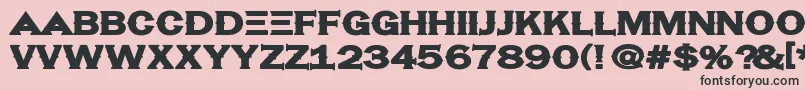 Hassified Font – Black Fonts on Pink Background