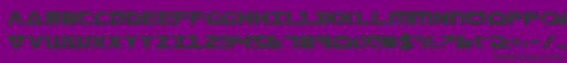 MorseNkCondensed Font – Black Fonts on Purple Background