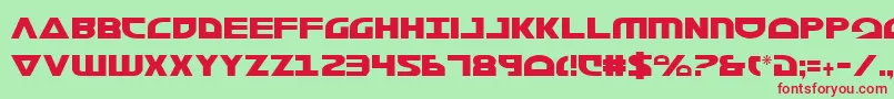 MorseNkCondensed Font – Red Fonts on Green Background