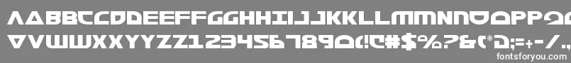 フォントMorseNkCondensed – 灰色の背景に白い文字