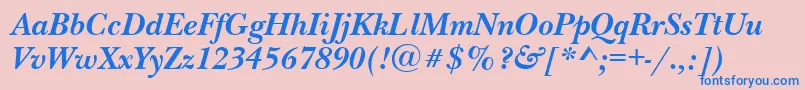 fuente NewbaskervilleettBolditalic – Fuentes Azules Sobre Fondo Rosa