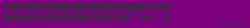 Cyrilliccompressed90 Font – Black Fonts on Purple Background