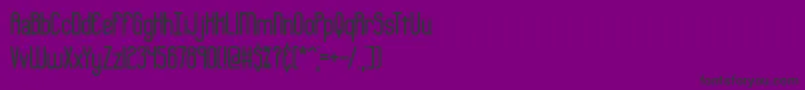 BobcaygeonPlainBrk Font – Black Fonts on Purple Background