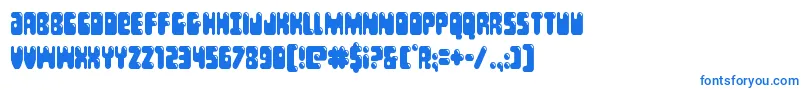 Bubblebuttcond Font – Blue Fonts on White Background