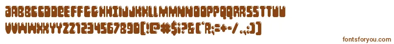 Bubblebuttcond Font – Brown Fonts on White Background