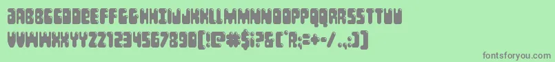 Bubblebuttcond Font – Gray Fonts on Green Background