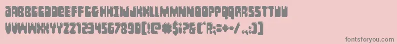 Bubblebuttcond-Schriftart – Graue Schriften auf rosa Hintergrund