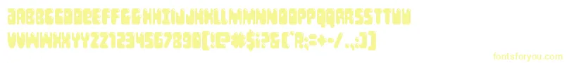 Шрифт Bubblebuttcond – жёлтые шрифты