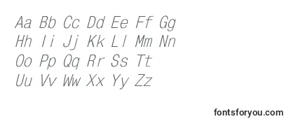 MonocondensedItalic Font