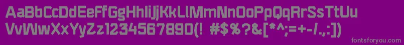 フォントF4aagentrigidbold – 紫の背景に灰色の文字