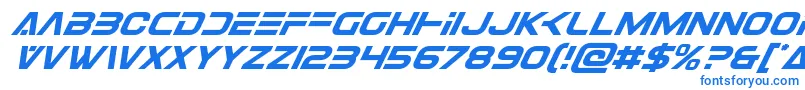 Шрифт Eurofightersuperital – синие шрифты