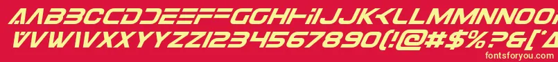 More about Eurofightersuperital Font Eurofightersuperital Font – Yellow Fonts on Red Background