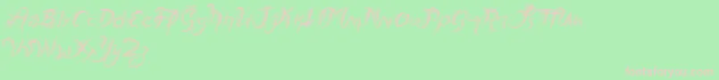 Police VtksFreshMint – polices roses sur fond vert