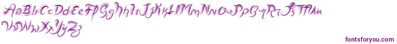 VtksFreshMint Font – Purple Fonts on White Background