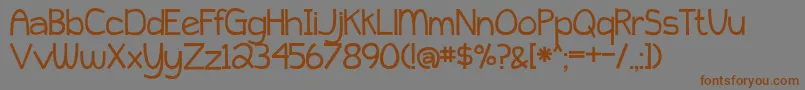 PeytonJennifer Font – Brown Fonts on Gray Background