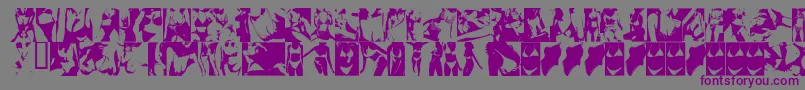 SexydynamiteVersion2000 Font – Purple Fonts on Gray Background