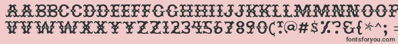 Jesterres Font – Black Fonts on Pink Background