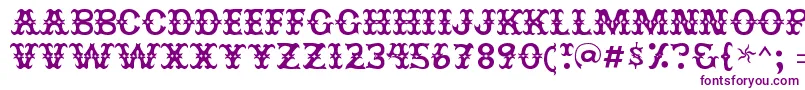 Jesterres Font – Purple Fonts on White Background