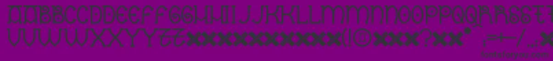 フォントNantronte – 紫の背景に黒い文字