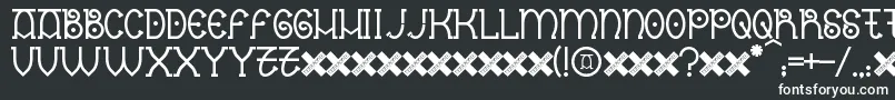 Nantronte Font – White Fonts on Black Background