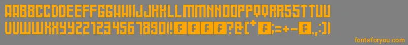 Tigre Font – Orange Fonts on Gray Background