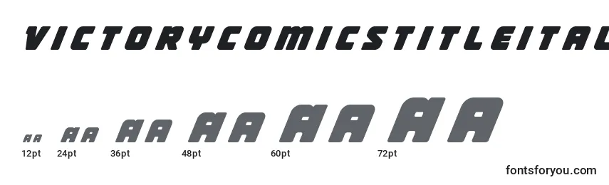 Victorycomicstitleital Font Sizes