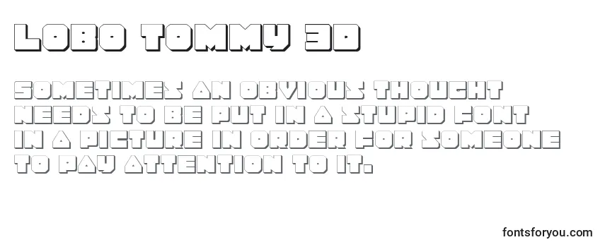 Lobo Tommy 3D Font