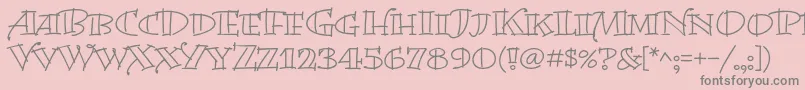 BermudalpstdOpen Font – Gray Fonts on Pink Background