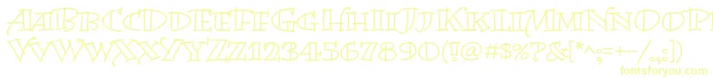 BermudalpstdOpen-Schriftart – Gelbe Schriften
