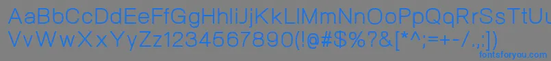 NeogramRegular Font – Blue Fonts on Gray Background