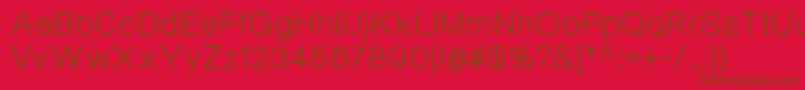 NeogramRegular Font – Brown Fonts on Red Background