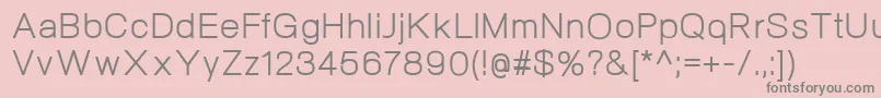 NeogramRegular Font – Gray Fonts on Pink Background