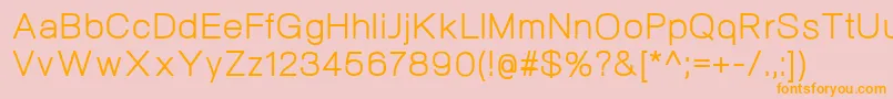 NeogramRegular Font – Orange Fonts on Pink Background