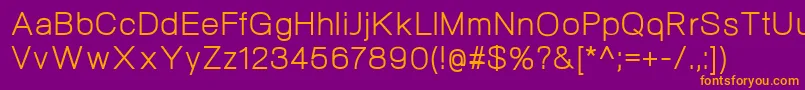 NeogramRegular Font – Orange Fonts on Purple Background